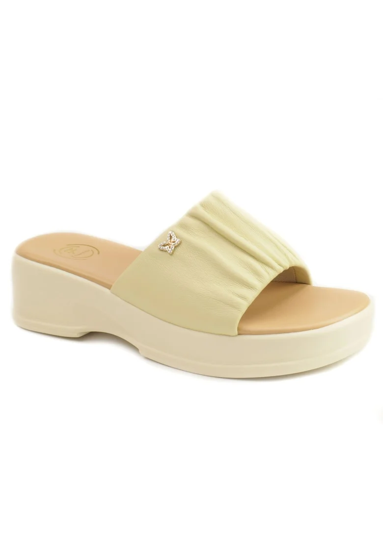 Papuci dama 49015, Galben