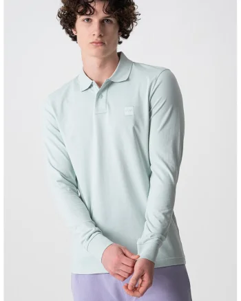 Bluza polo slim fit Passerby, Albastru deschis