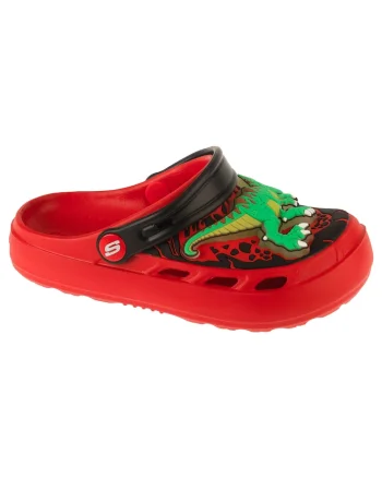 Papuci copii flip-flop,  Foamies: Swifters - T-Rex-Brights 406712, Rosu