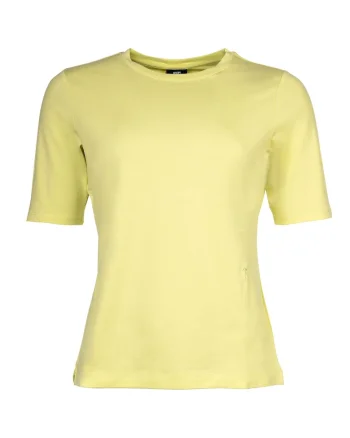 Tricou regular fit cu decolteu la baza gatului, Verde