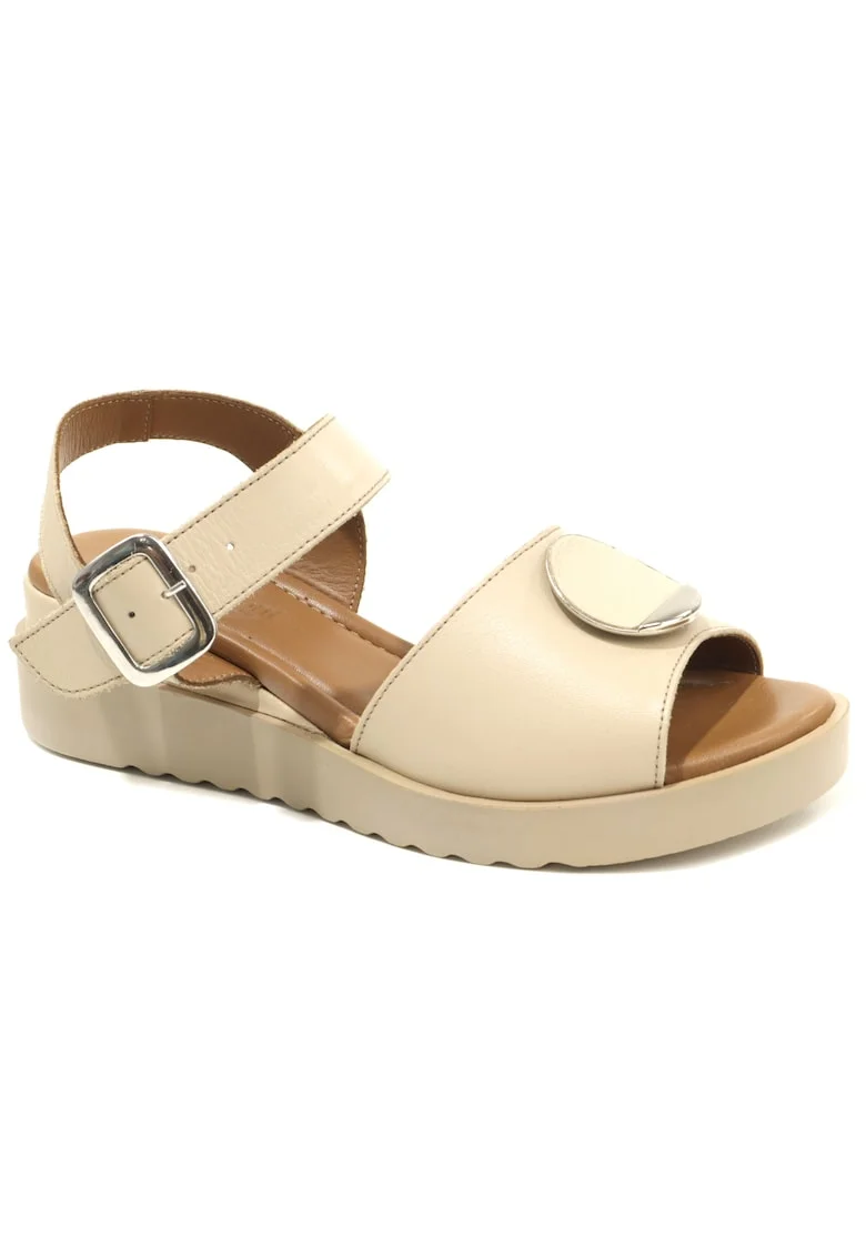 Sandale dama D22 S361, Bej