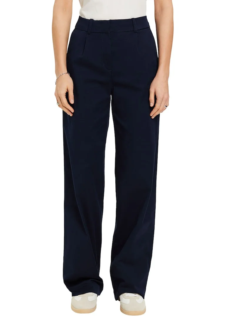 Pantaloni cu croiala ampla, Bleumarin
