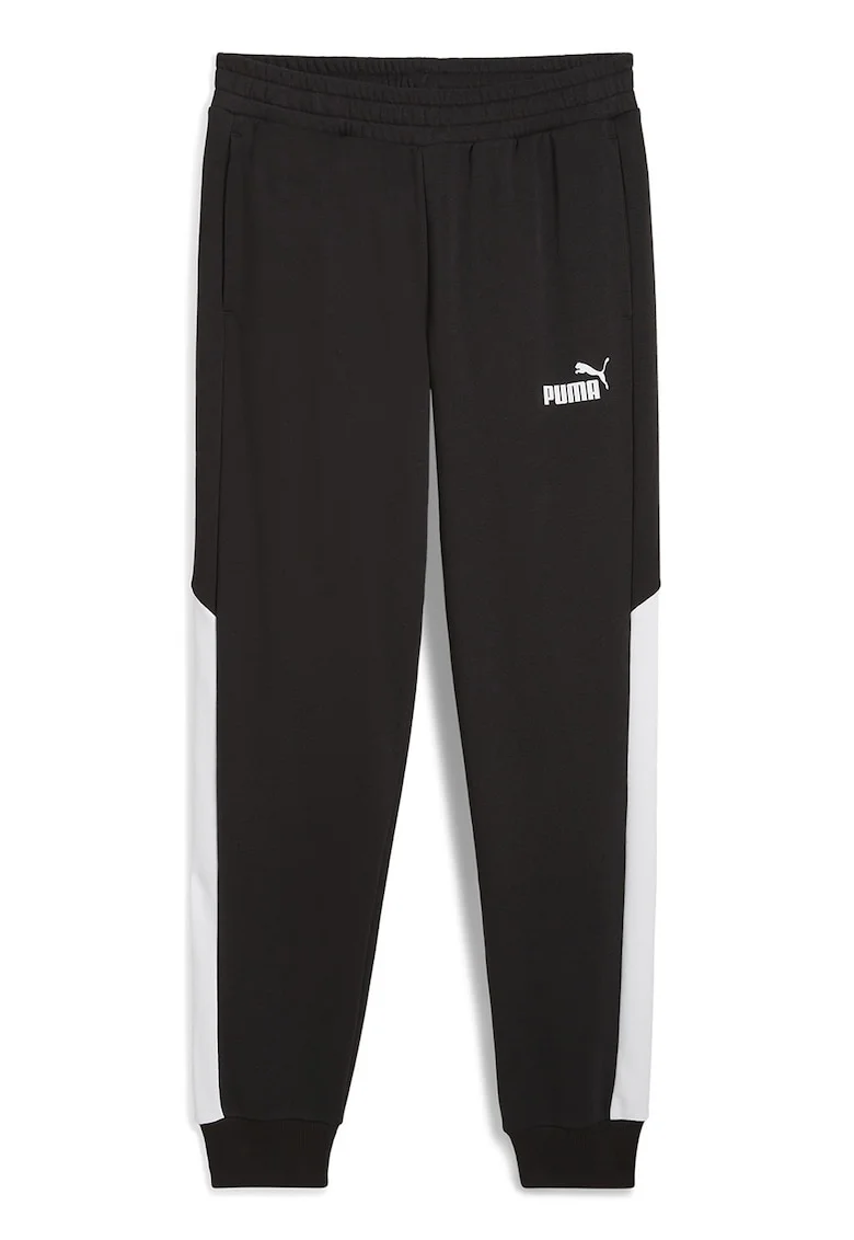 PAntaloni de trening cu buzunare laterale Power, Negru/Alb optic