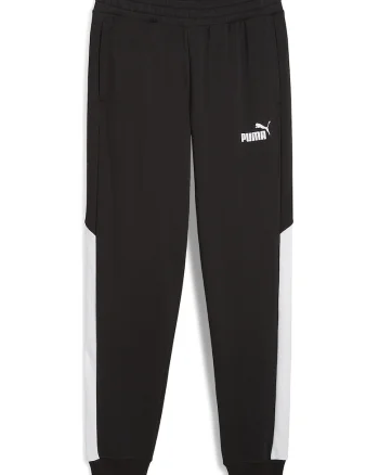 PAntaloni de trening cu buzunare laterale Power, Negru/Alb optic