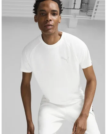 Tricou cu maneci raglan si dryCELL Evostripe, Alb murdar
