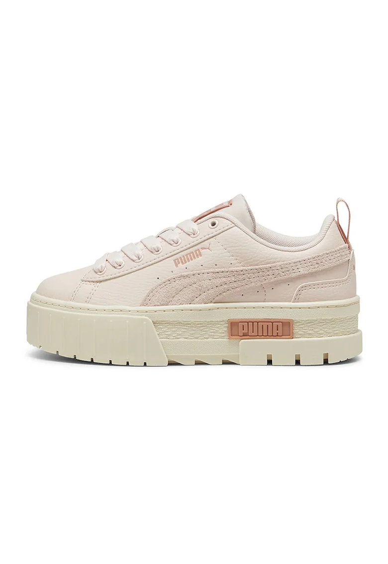 Pantofi sport flatform Mayze Dusty Summer, Roz pastel/Crem