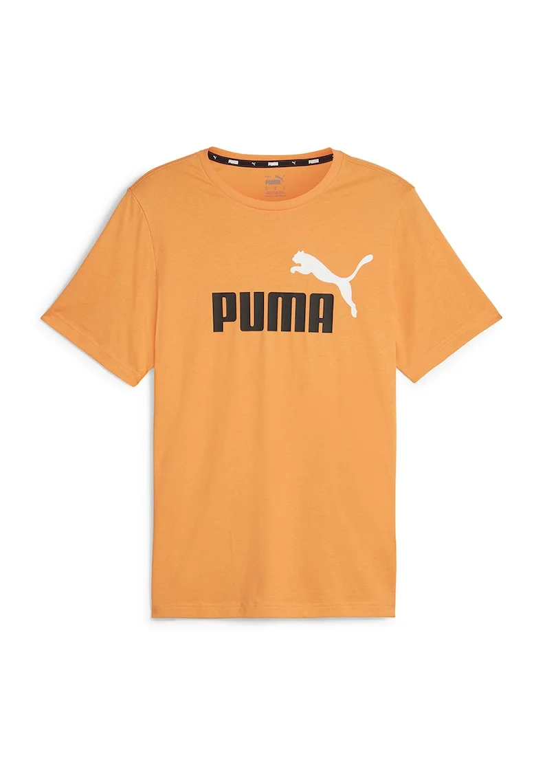 Tricou de bumbac cu imprimeu logo Essentials+2, Portocaliu persan