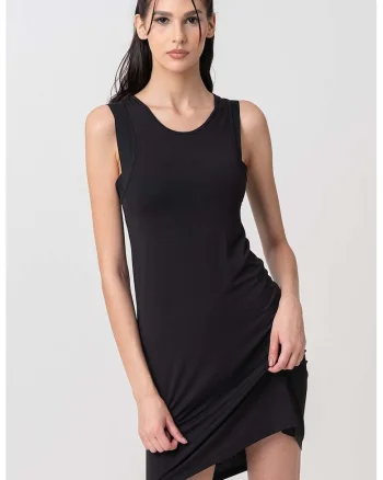 Rochie din amestec de modal, Negru