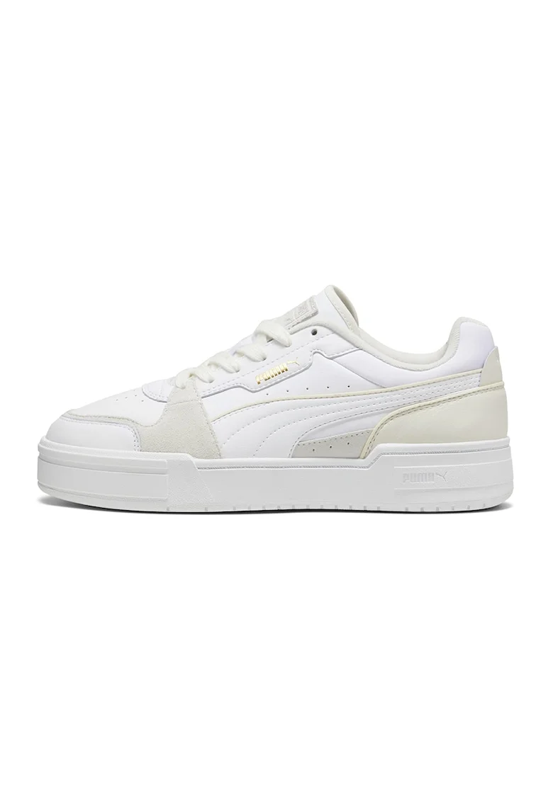 Pantofi sport cu insertii din piele intoarsa Pro Lux III, Alb fildes/Alb optic