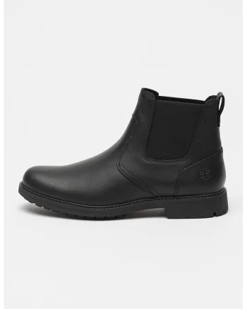 Ghete Chelsea de piele Stormbucks, Negru