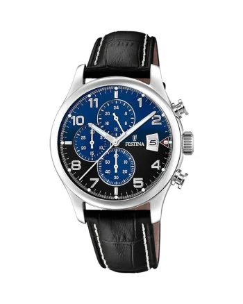 Ceas barbatesc  F20375 Argintiu, Negru