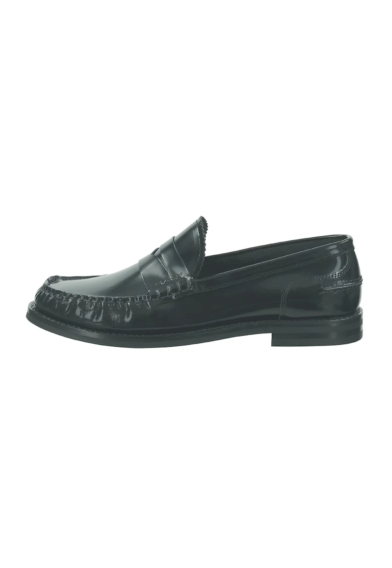 Pantofi loafer de piele, Negru