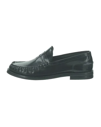 Pantofi loafer de piele, Negru