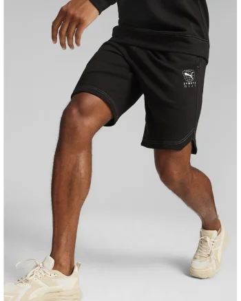 Pantaloni scurti cu snur de ajustare in talie Better Sportswear, Negru