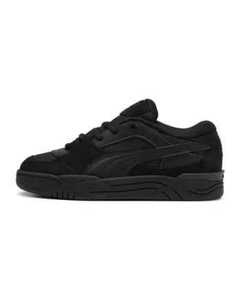 Pantofi sport unisex cu detalii din piele intoarsa ecologica - 46794, Negru