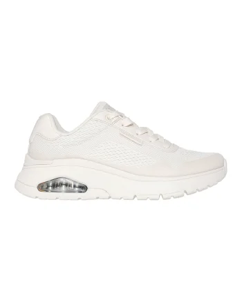 Pantofi sport din material textil cu talpa wedge si insertii din piele ecologica Uno Flex, Crem