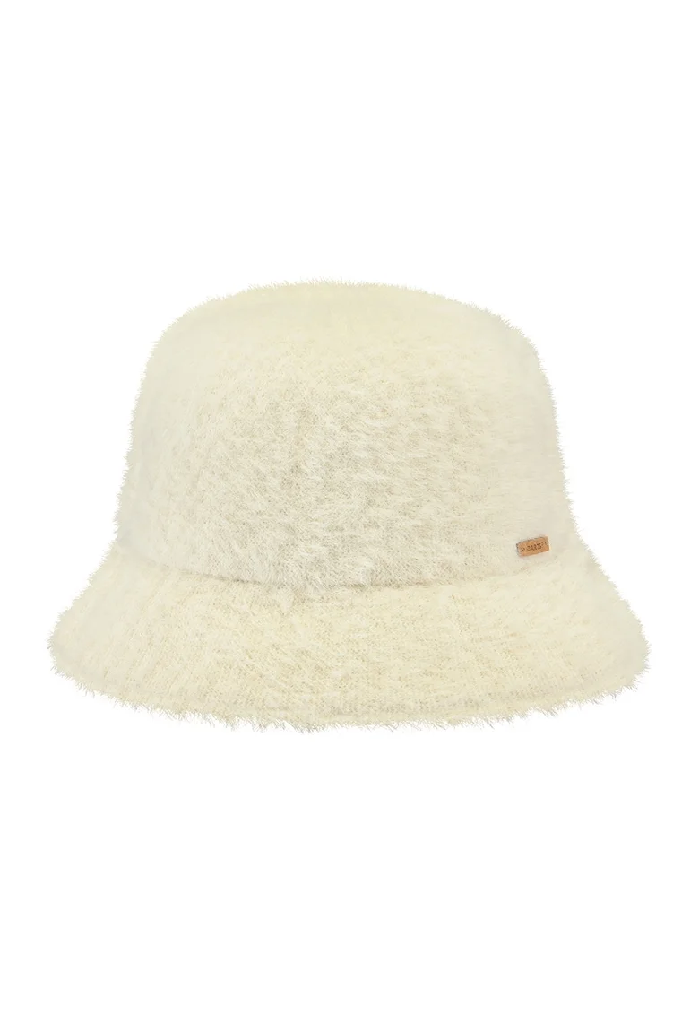 Palarie bucket pufoasa Lavatera, Alb murdar
