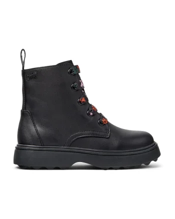 Ghete de piele Norte Twins 479, Negru/Negru stins