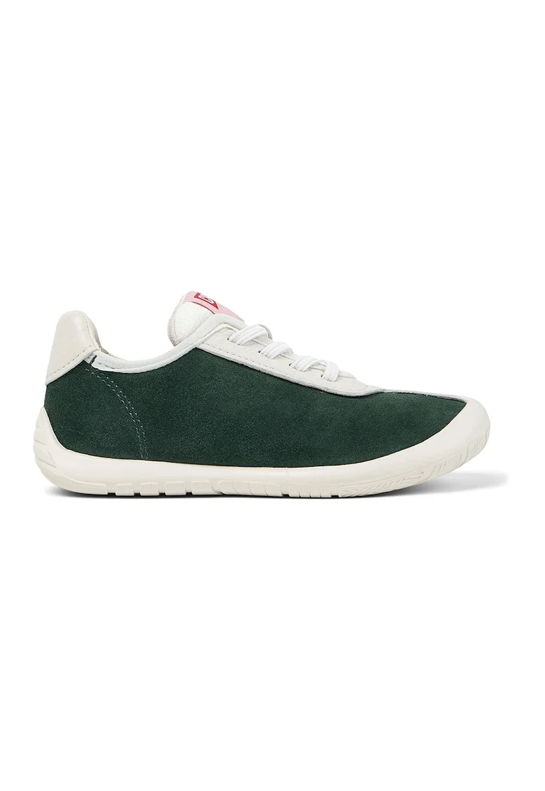 Pantofi sport cu model colorblock si garnituri din material sintetic, Roz deschis/Verde englez/Bej deschis