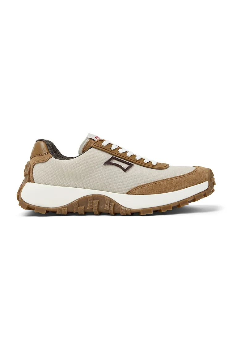 Pantofi sport Drift Trail cu detalii de piele intoarsa, Maro deschis/Bej deschis