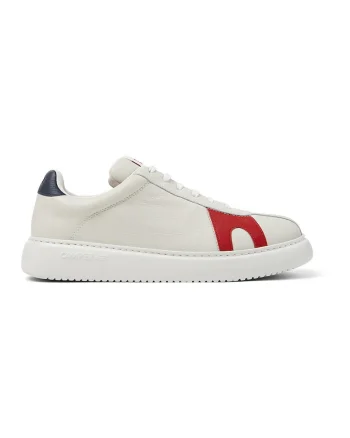 Pantofi sport de piele cu garnituri contrastante Runner K21, Rosu/Alb murdar/Bleumarin
