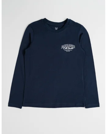 Bluza regular-fit cu decolteu la baza gatului, Alb/Bleumarin