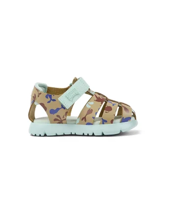 Sandale de piele cu velcro Oruga