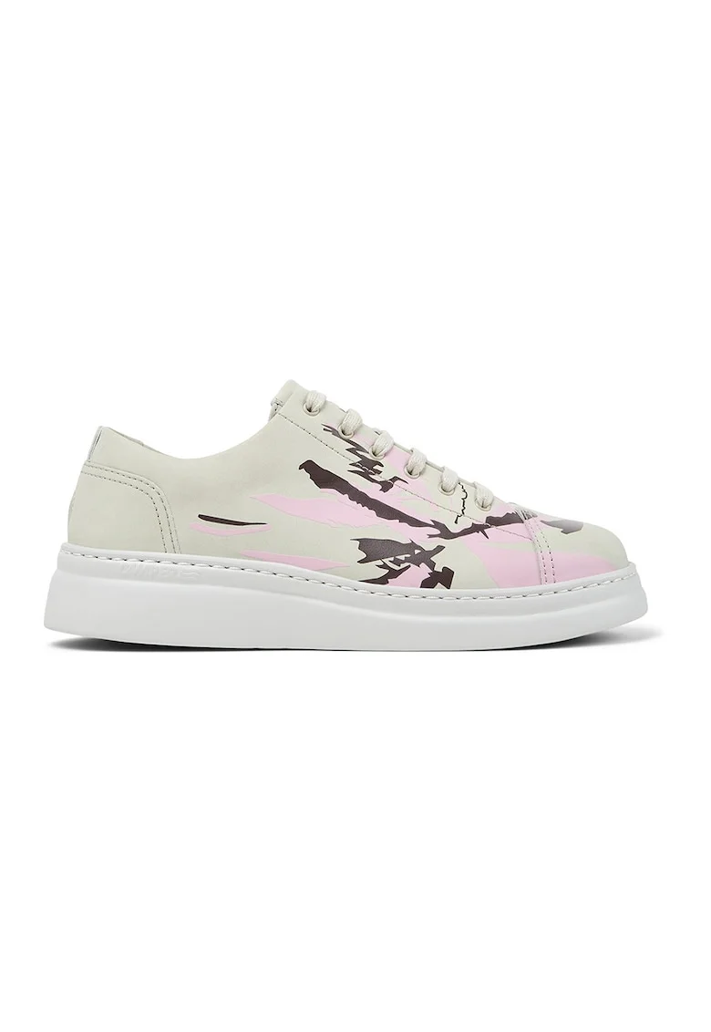 Pantofi sport wedge Runner Up Twins 8661, Maro/Roz deschis/Bej deschis