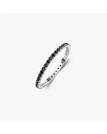 Inel din argint Classic Eternity - Onix Negru