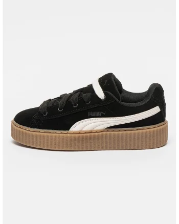 Pantofi sport de piele si piele intoarsa Creeper Phatty, Negru