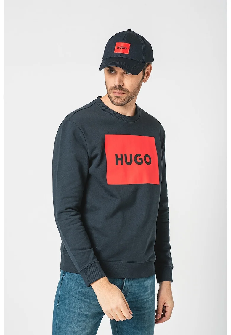 Bluza de trening cu imprimeu logo Duragol 222, Rosu/Negru/Albastru prafuit