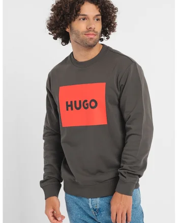 Bluza de trening cu imprimeu logo Duragol 222, Rosu/Gri inchis