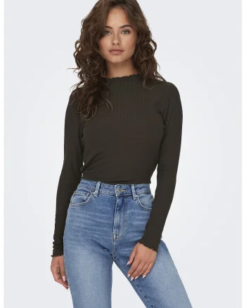 Bluza cu striatii Emma, Maro inchis