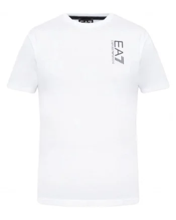 Tricou barbati,  Emporio Armani, Bumbac, Alb, Gri