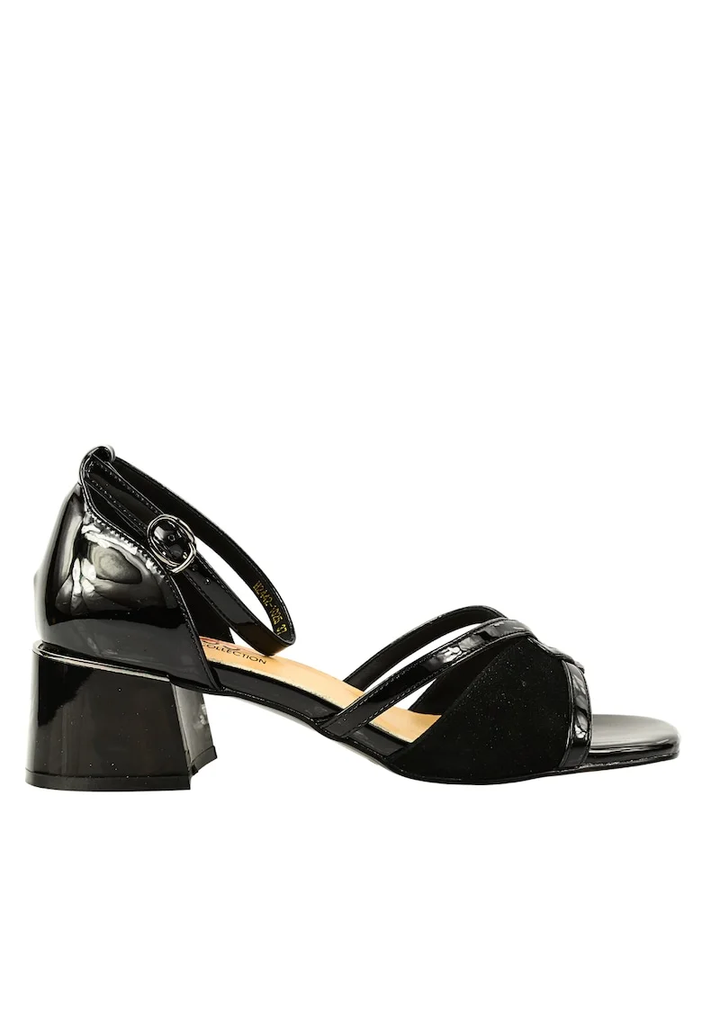 Sandale casual, dama,  8VH2465-Q265 negru, Negru