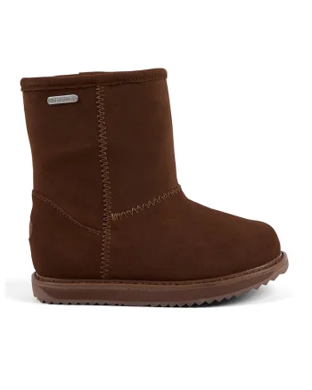 Ghete impermeabile de piele intoarsa, Caramel