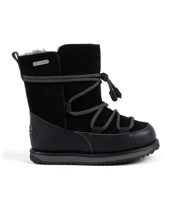Cizme impermeabile de piele intoarsa Blackburn, Negru