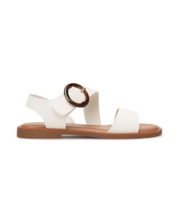 Sandale dama,  590559, Sintetic, Alb,