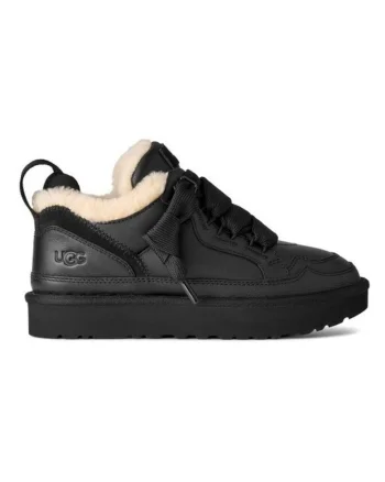Pantofi sport dama  Lowmel LTHR, Piele naturala, Negru, Negru