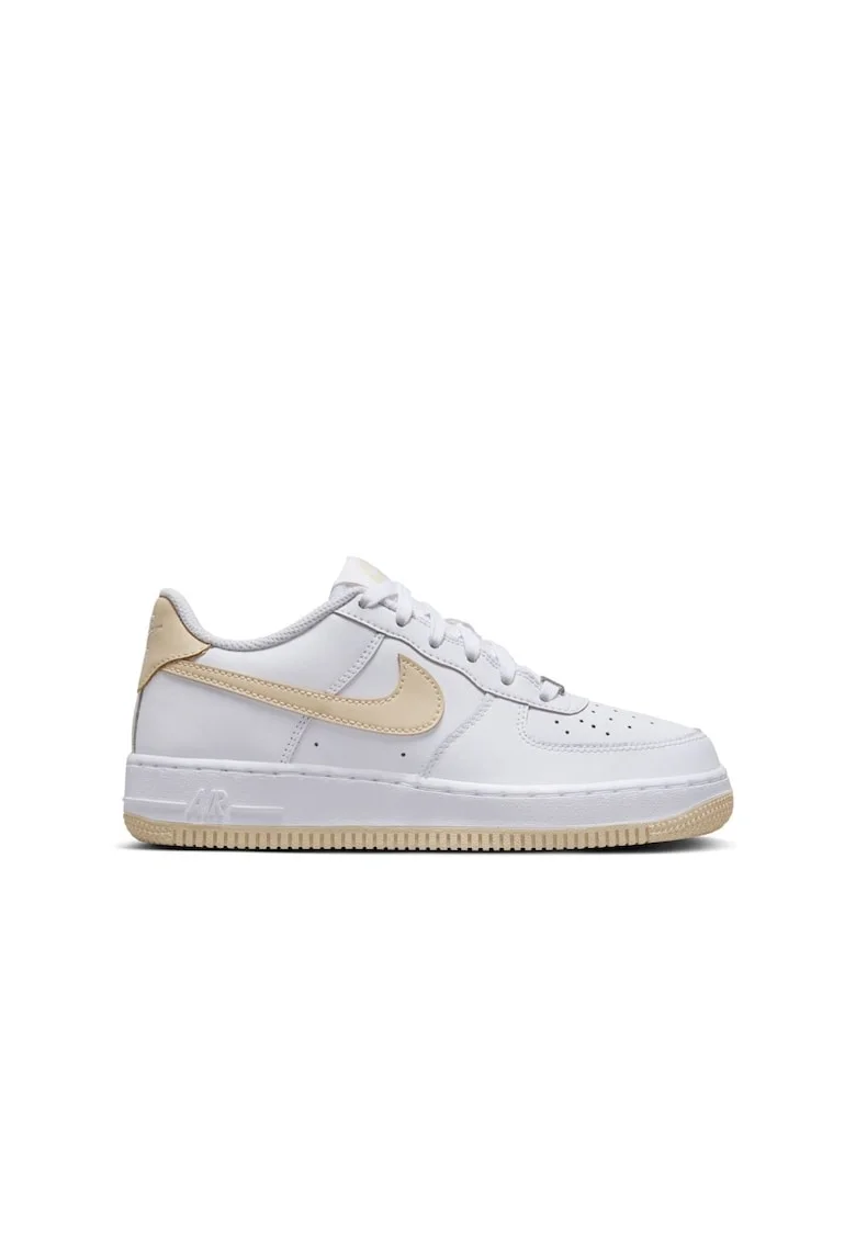 Pantofi sport copii  AIR FORCE 1 BG, Piele ecologica, Alb, Alb