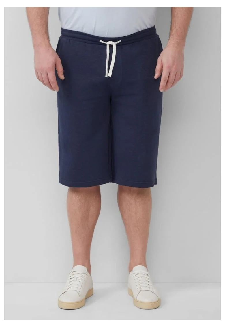 Big Sizes Pantaloni scurti barbati big sizes, Detroit, cu talie medie si croiala Regular Fit, Bleumarin inchis