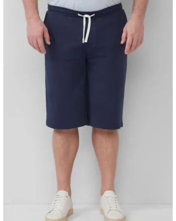 Big Sizes Pantaloni scurti barbati big sizes, Detroit, cu talie medie si croiala Regular Fit, Bleumarin inchis