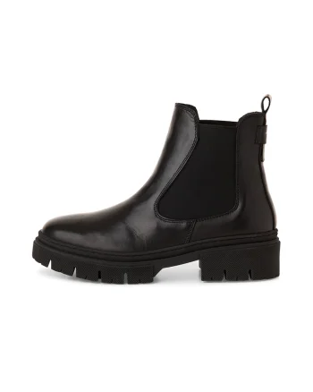 Ghete Chelsea de piele, Negru