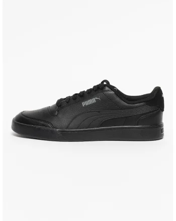 Pantofi sport de piele ecologica Shuffle, Negru