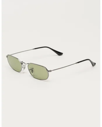 Ochelari de soare unisex cu logo discret, Argintiu