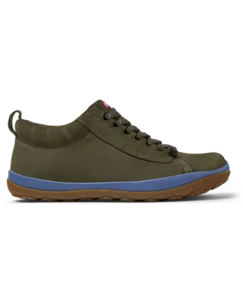 Pantofi casual din piele nabuc Peu Pista GM 1213, Verde feriga