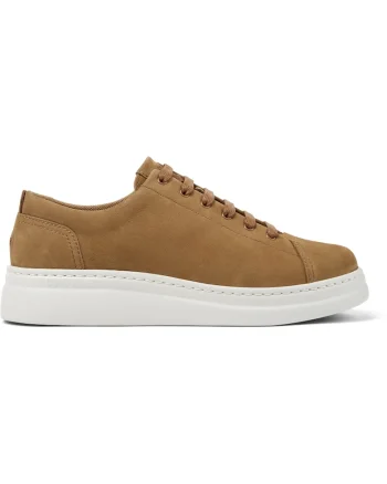 Pantofi sport de piele nabuc Runner Up 1355, Caramel