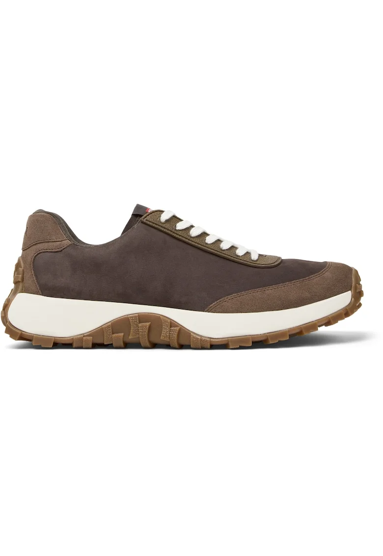 Pantofi sport de piele nabuc si piele intoarsa Drift Trail 209907, Maro