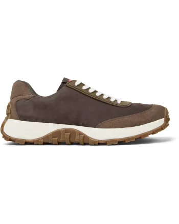 Pantofi sport de piele nabuc si piele intoarsa Drift Trail 209907, Maro