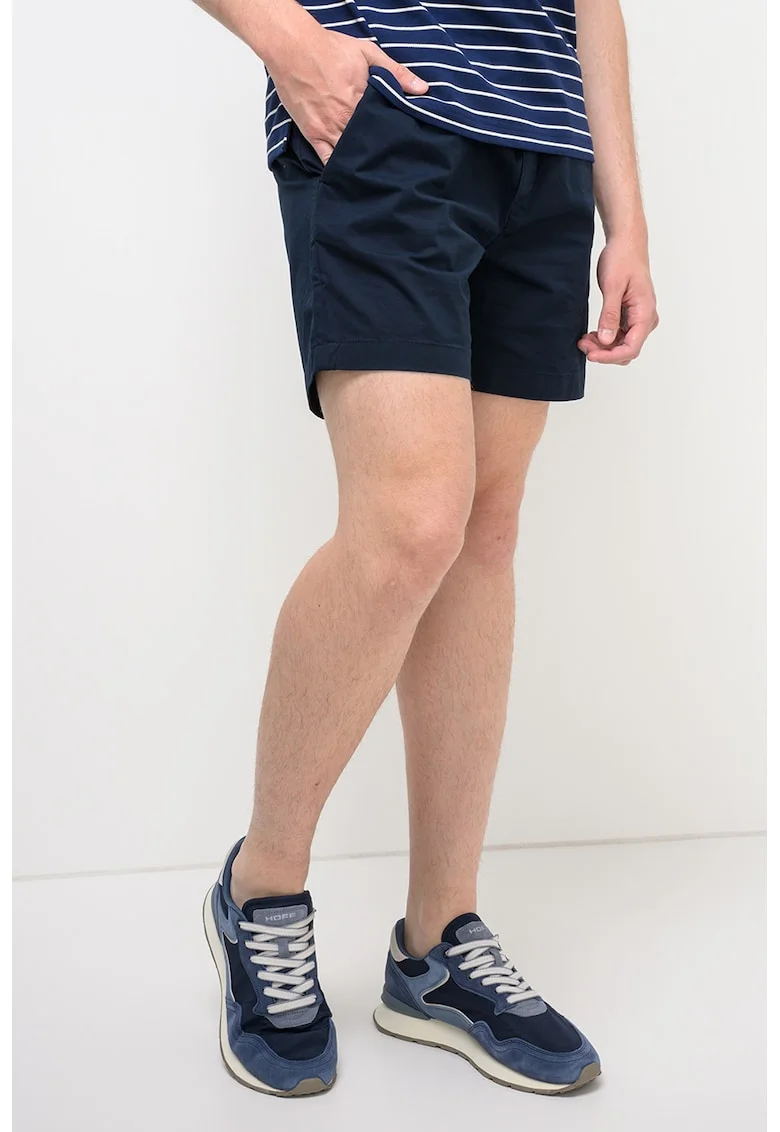 Pantaloni scurti din amestec de bumbac organic Dover, Bleumarin